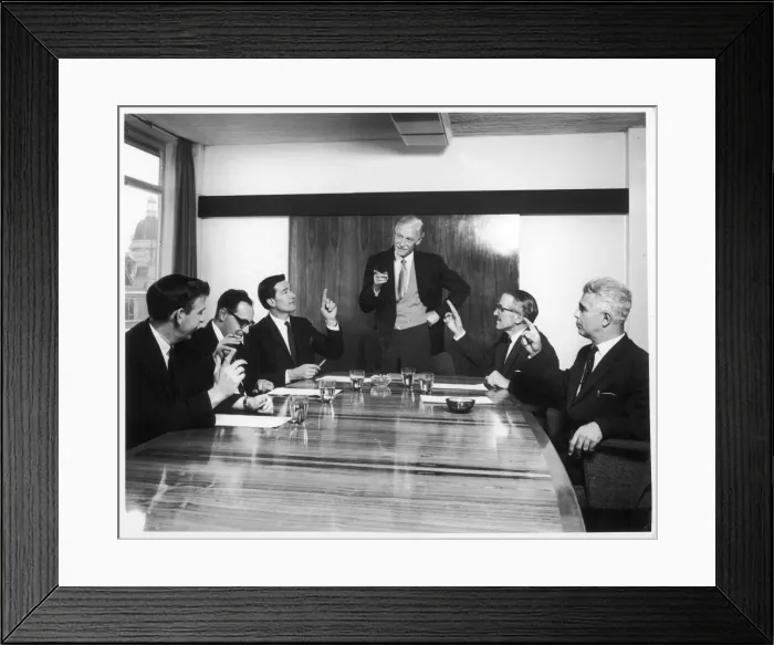 Framed Print : Business Meeting / 1960S Framed Print : Business Meeting / 1960S