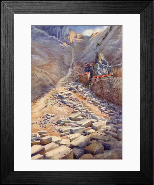 Framed Print : QUARRYING / 1867 Framed Print : QUARRYING / 1867
