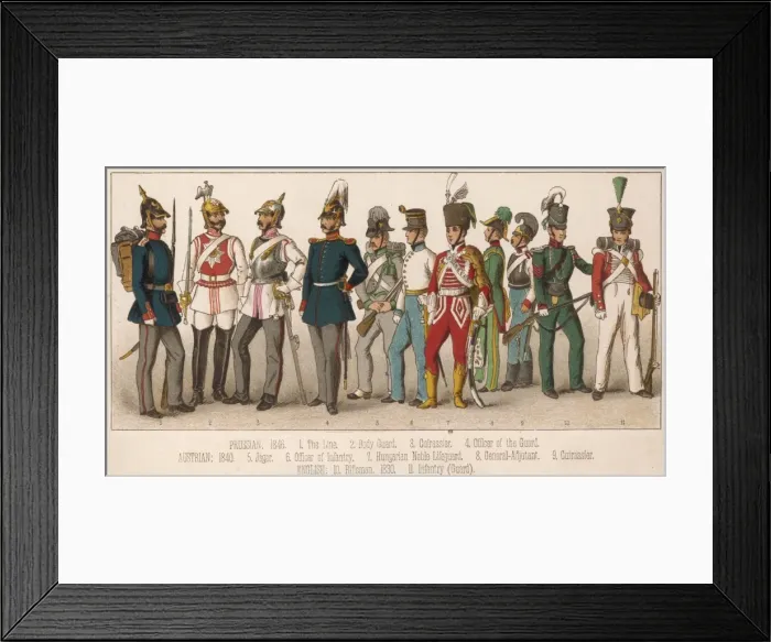 Framed Print : Military Dress / 19C Gen Framed Print : Military Dress / 19C Gen