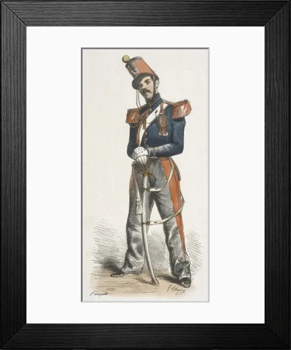 Framed Print : French Cadet / Saumur / 1850 Framed Print : French Cadet / Saumur / 1850