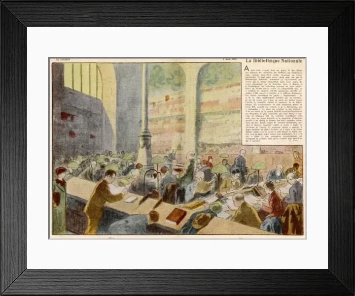 Framed Print : Bibliotheque Nationale Framed Print : Bibliotheque Nationale