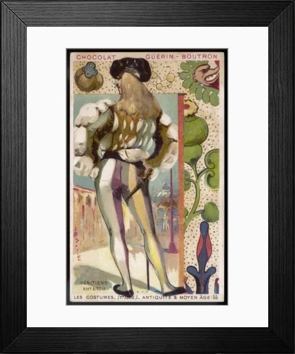Framed Print : Costume / Men / Venetian / 14C Framed Print : Costume / Men / Venetian / 14C