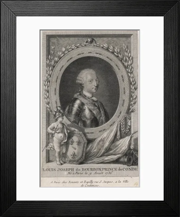Framed Print : Louis Jos Bourbon Conde Framed Print : Louis Jos Bourbon Conde