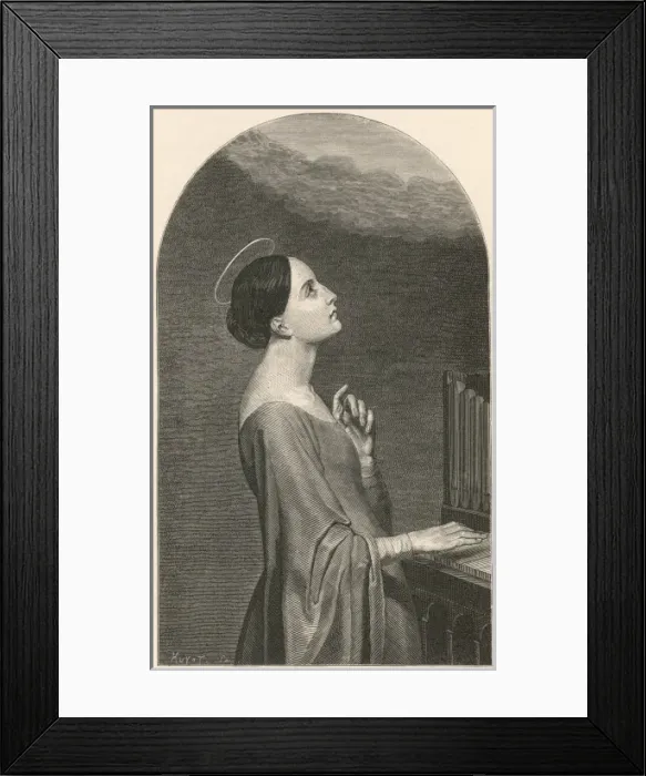 Framed Print : St Cecilia / Delaroche Framed Print : St Cecilia / Delaroche