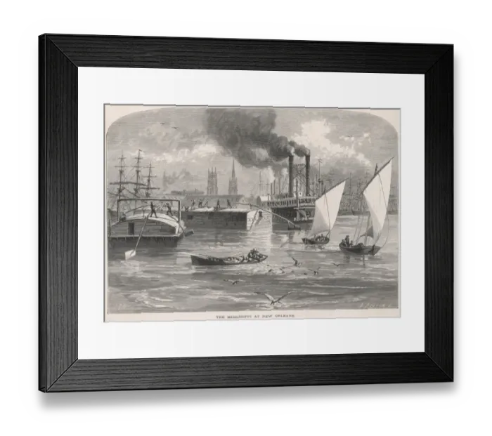 Framed Print : New Orleans / Mississippi Framed Print : New Orleans / Mississippi