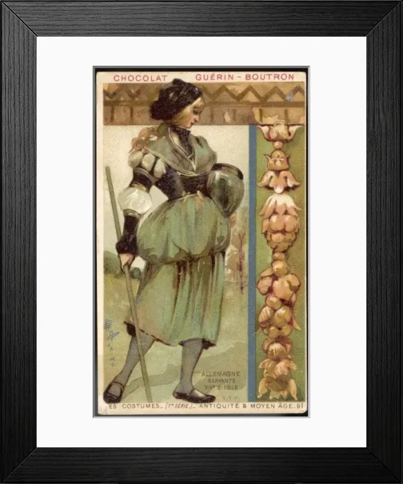 Framed Print : Costume / Women / German Ser Framed Print : Costume / Women / German Ser