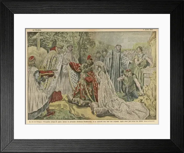 Framed Print : Polish King Converts Framed Print : Polish King Converts