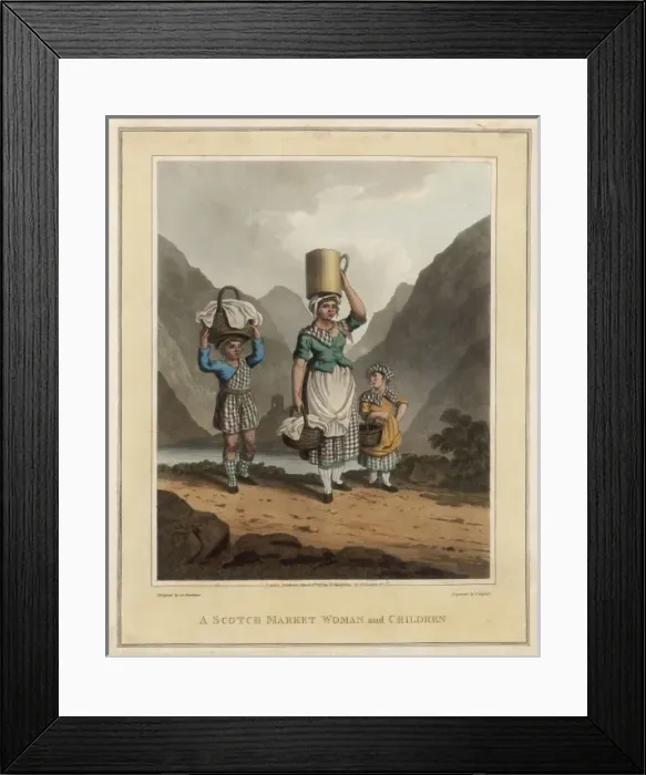 Framed Print : Scots Marketpeople Framed Print : Scots Marketpeople