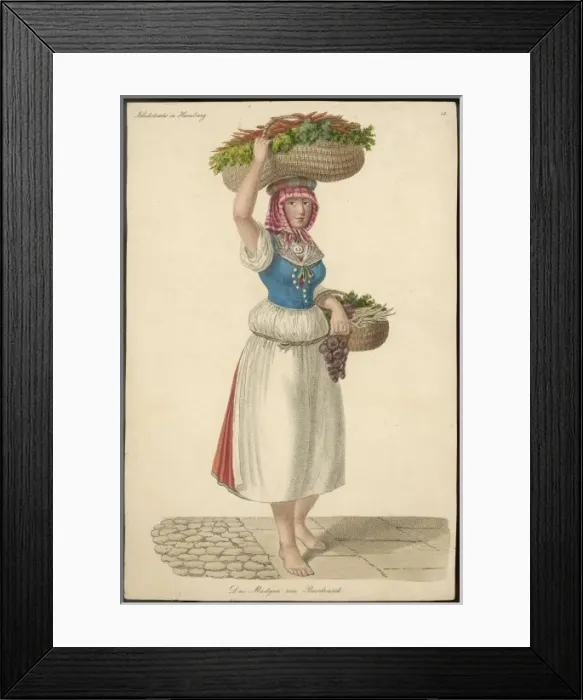Framed Print : German Veggie Seller Framed Print : German Veggie Seller