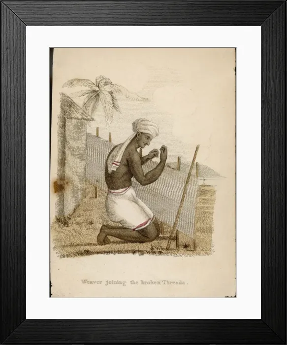 Framed Print : Indian Weaver - 2 Framed Print : Indian Weaver - 2