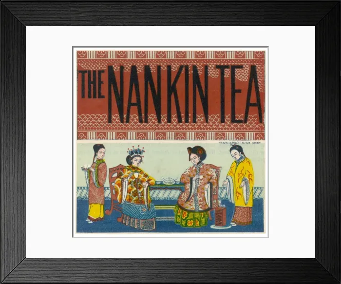 Framed Print : Nankin Tea Label Framed Print : Nankin Tea Label