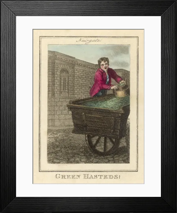 Framed Print : Selling Green Peas Framed Print : Selling Green Peas