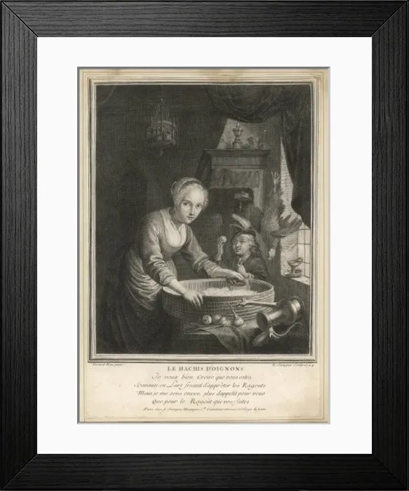 Framed Print : Chopping Onions Framed Print : Chopping Onions