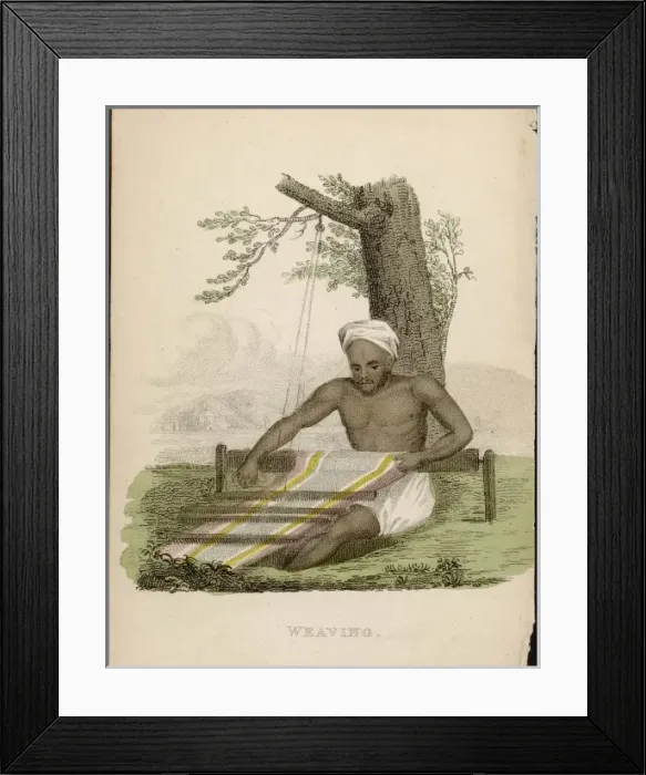 Framed Print : Indian Weaver Framed Print : Indian Weaver