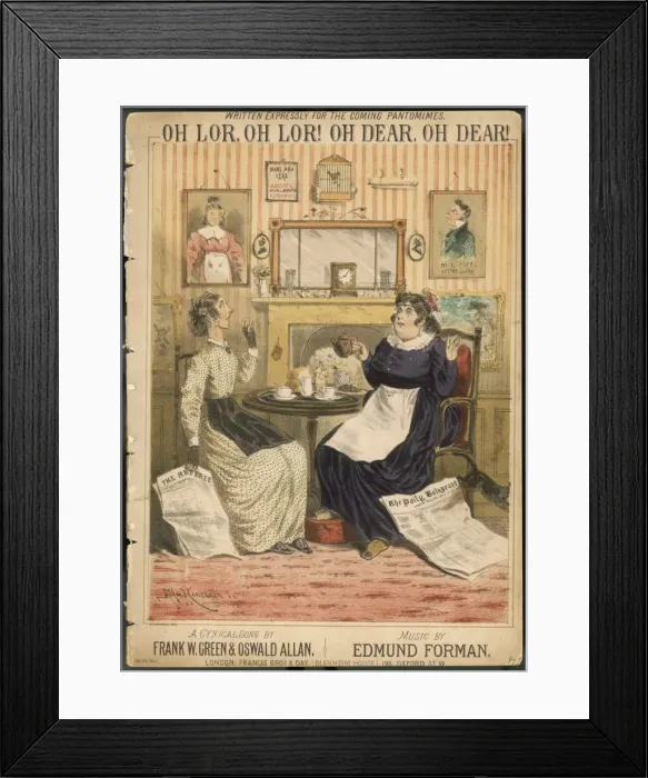 Framed Print : Tea and the News Framed Print : Tea and the News