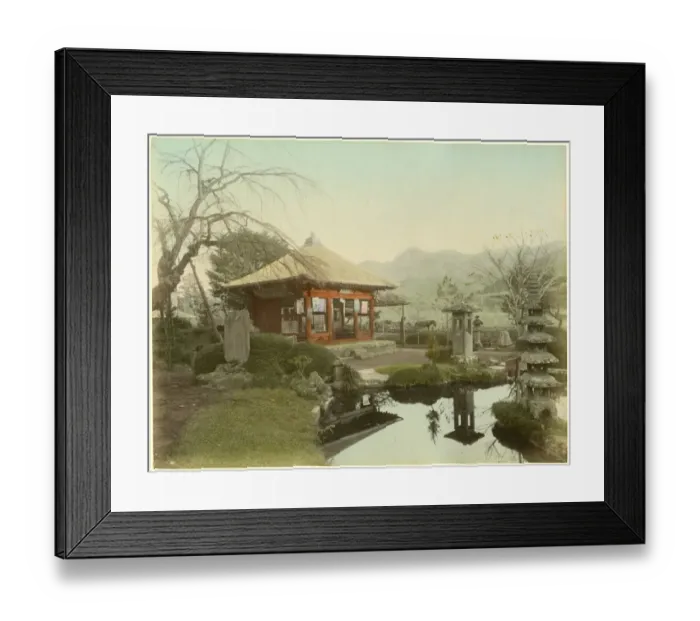 Framed Print : Oriental garden in Japan Framed Print : Oriental garden in Japan