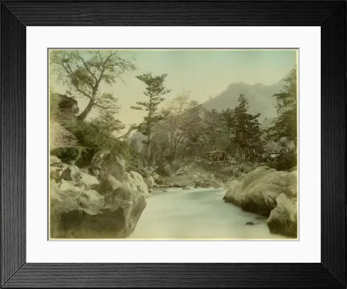 Framed Print : River scene in Japan Framed Print : River scene in Japan