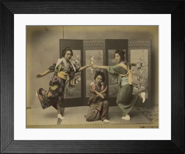 Framed Print : Japanese dancing party Framed Print : Japanese dancing party