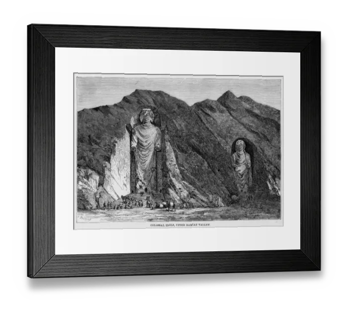 Framed Print : Afghanistan Bamian Valle Framed Print : Afghanistan Bamian Valle