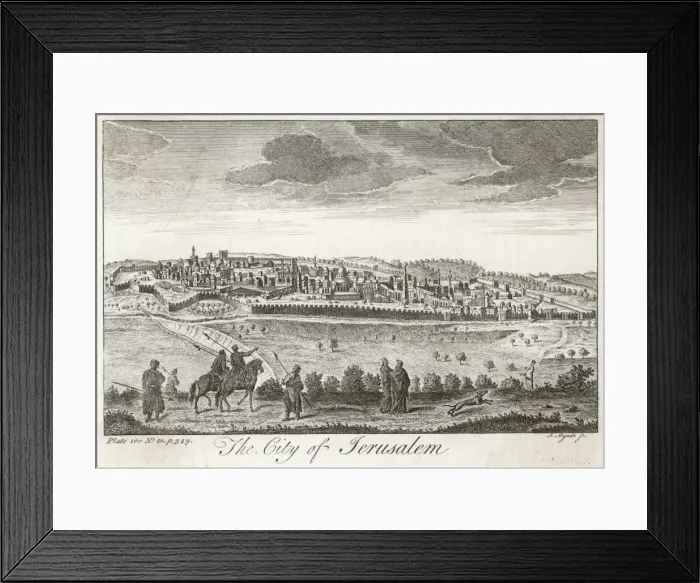 Framed Print : Jerusalem / General C1750 Framed Print : Jerusalem / General C1750