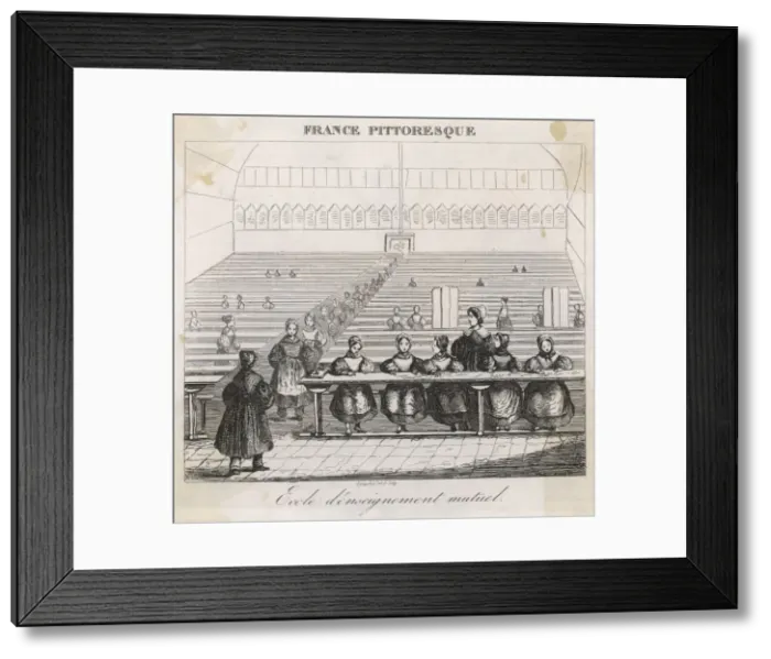 Framed Print : French Girls School Framed Print : French Girls School