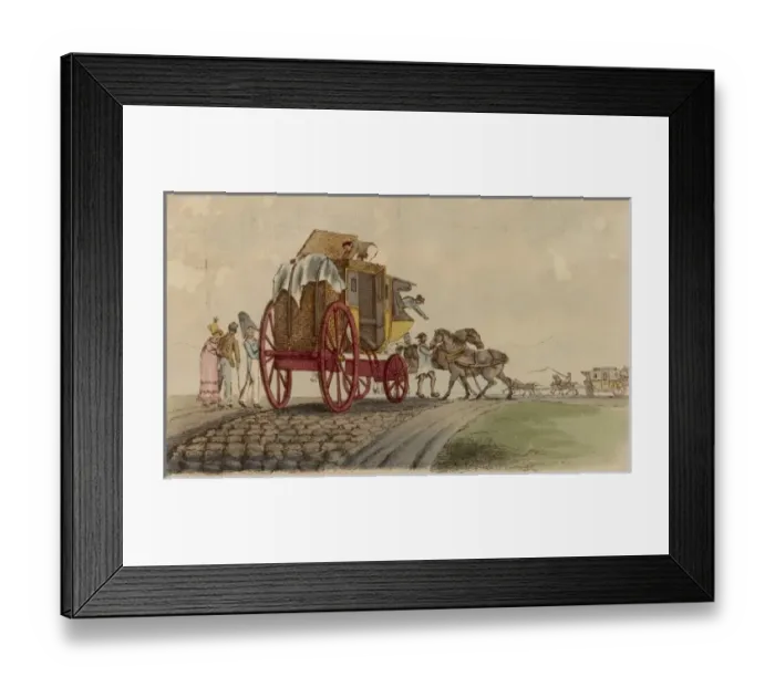 Framed Print : French Diligence Framed Print : French Diligence