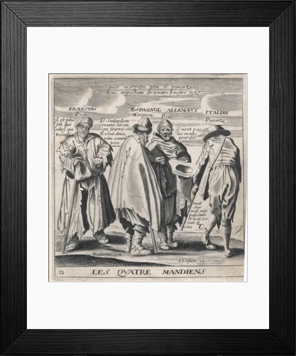 Framed Print : The Four Beggars Framed Print : The Four Beggars
