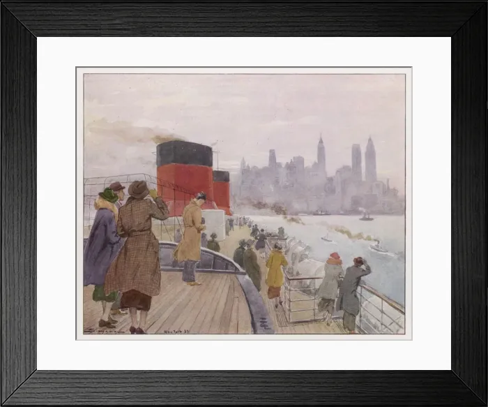 Framed Print : New York / Ship / Ils / Simont Framed Print : New York / Ship / Ils / Simont
