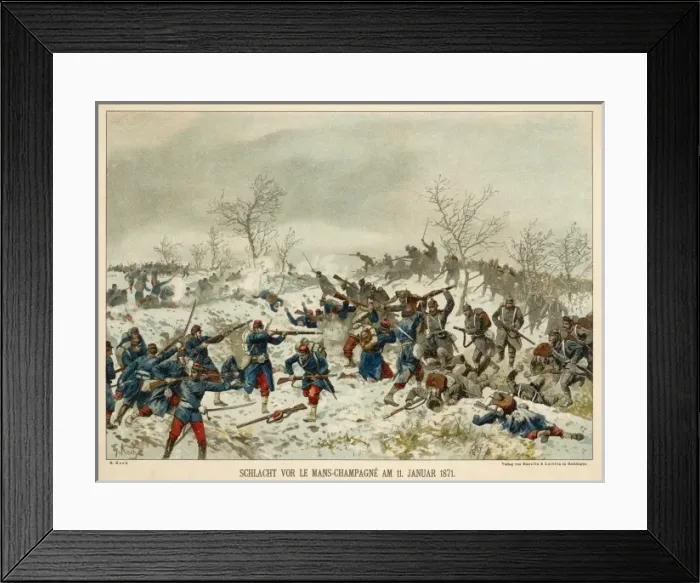 Framed Print : Franco-Pruss / Mans-Champ Framed Print : Franco-Pruss / Mans-Champ