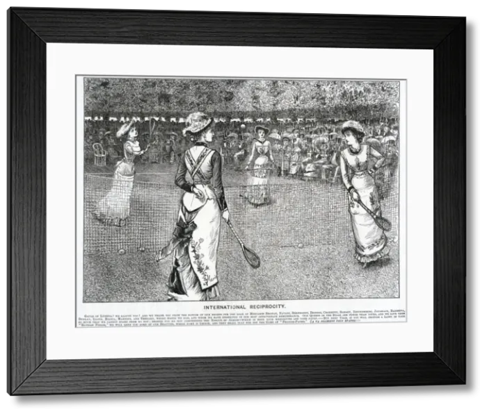 Framed Print : Fashionable Tennis Framed Print : Fashionable Tennis