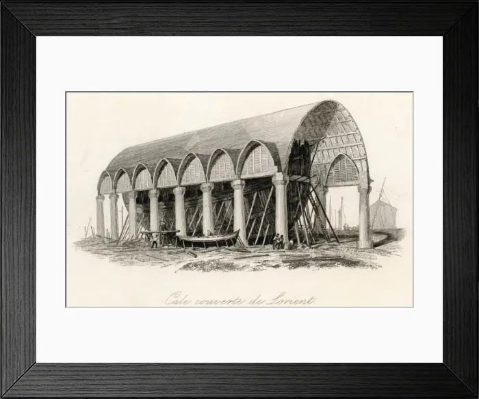 Framed Print : French Shipbuilding Framed Print : French Shipbuilding