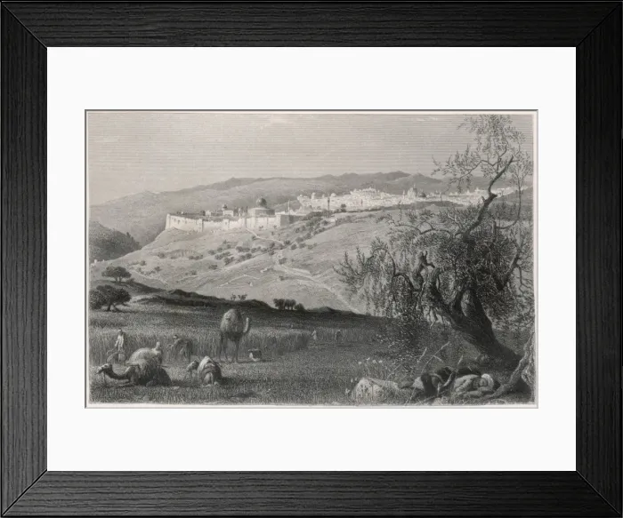 Framed Print : Jerusalem / General C1850 Framed Print : Jerusalem / General C1850