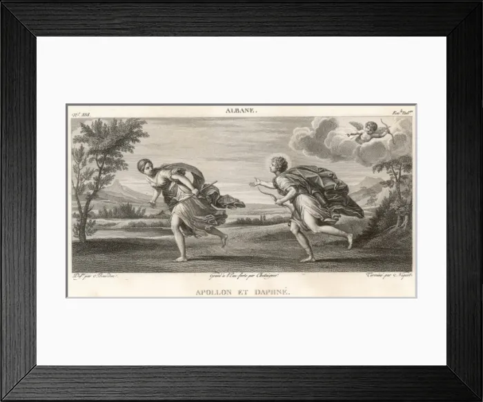 Framed Print : Daphne and Apollo Framed Print : Daphne and Apollo