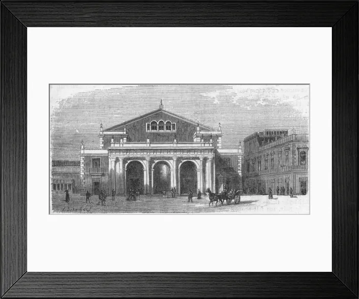Framed Print : Cuba / Havana / Theatre / 1870 Framed Print : Cuba / Havana / Theatre / 1870