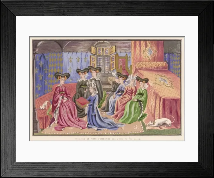 Framed Print : French Court Ladies 1405 Framed Print : French Court Ladies 1405