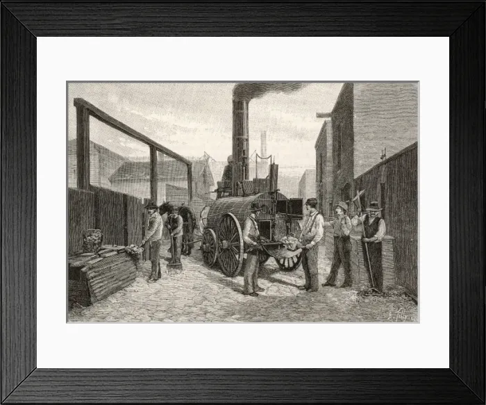 Framed Print : Garbage Burner 1894 Framed Print : Garbage Burner 1894