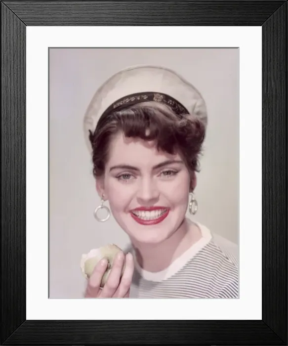 Framed Print : Sailor Girl and Apple Framed Print : Sailor Girl and Apple