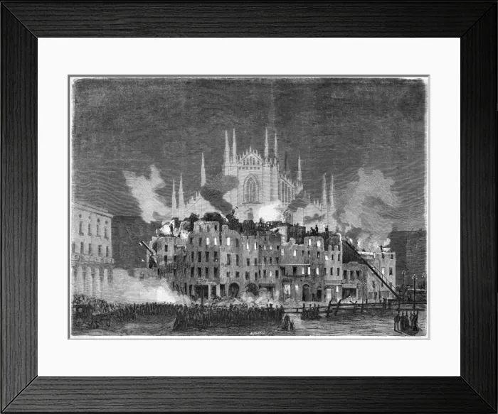 Framed Print : Reconstruction Milano Framed Print : Reconstruction Milano