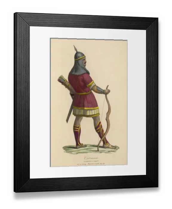 Framed Print : Archer from the Caucasus Framed Print : Archer from the Caucasus