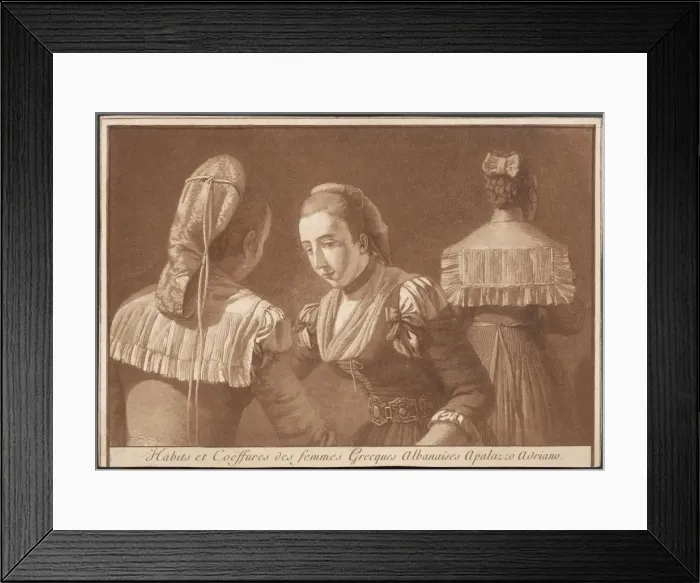 Framed Print : Greek Albanian Costume Framed Print : Greek Albanian Costume