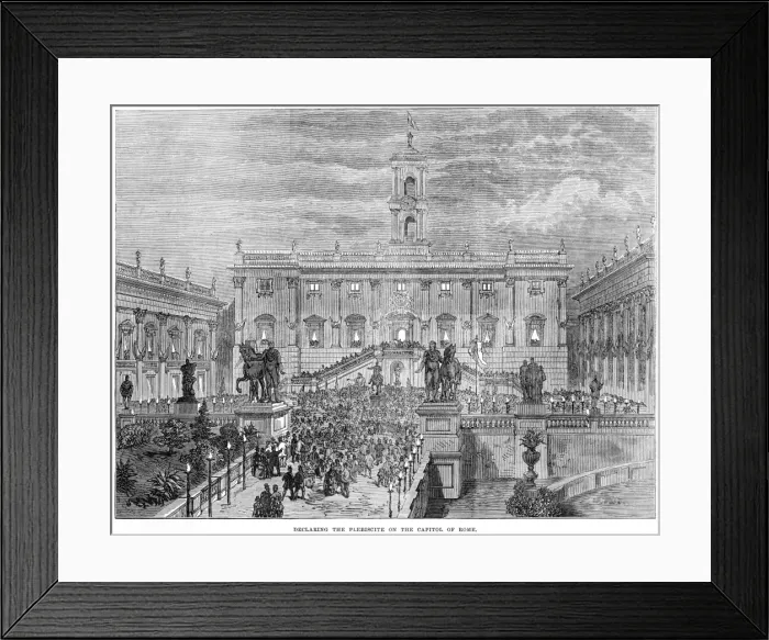Framed Print : Romans Vote for Italy Framed Print : Romans Vote for Italy