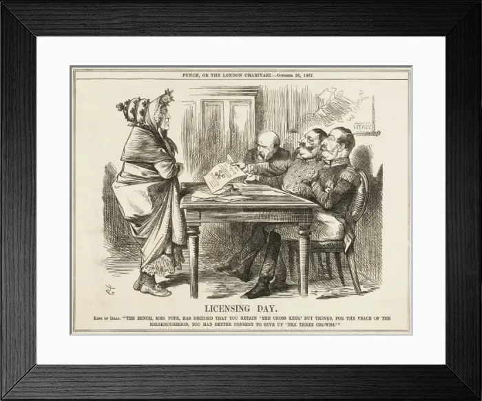 Framed Print : Papal Rule Reduced Framed Print : Papal Rule Reduced