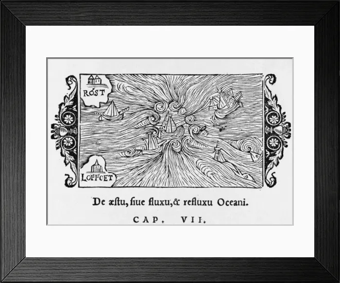 Framed Print : Maelstrom Off Norway Framed Print : Maelstrom Off Norway