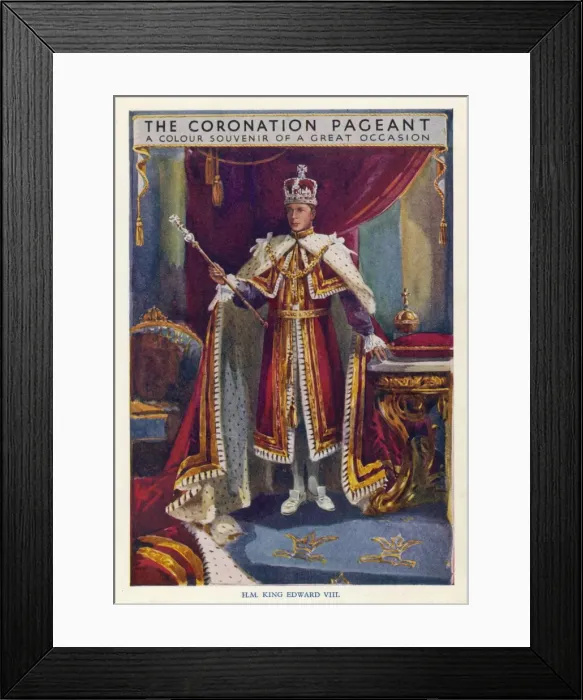 Framed Print : Edward VIII in Costume Framed Print : Edward VIII in Costume