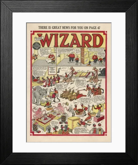 Framed Print : Wizard Magazine 1949
