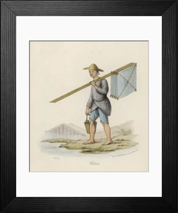 Framed Print : Chinese Fisherman Framed Print : Chinese Fisherman