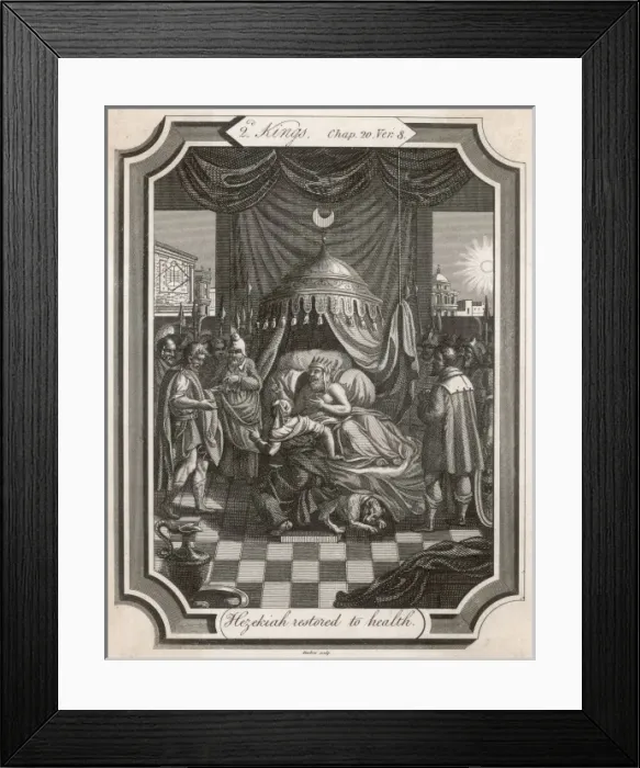 Framed Print : Hezekiah Healed Framed Print : Hezekiah Healed