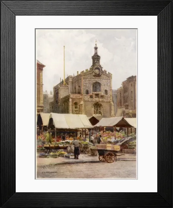 Framed Print : Norwich Market Place Framed Print : Norwich Market Place