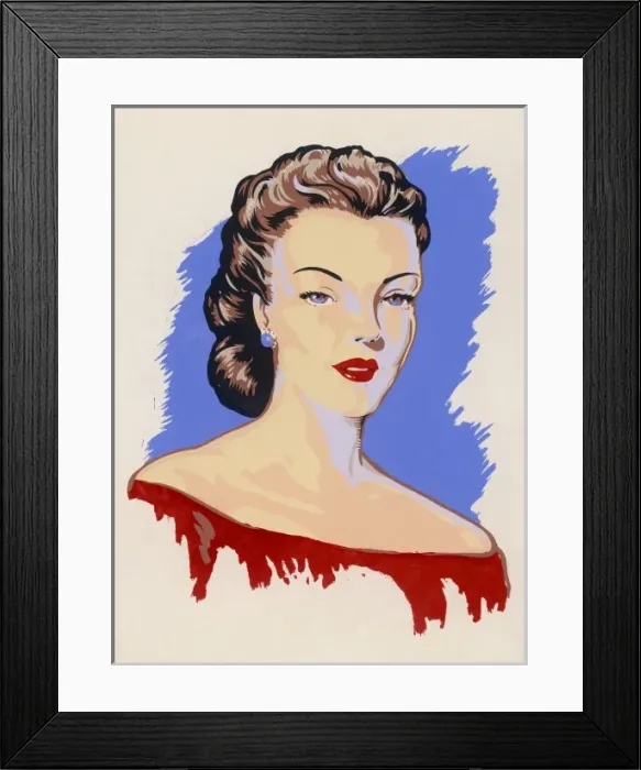 Framed Print : 1940S LADY Framed Print : 1940S LADY