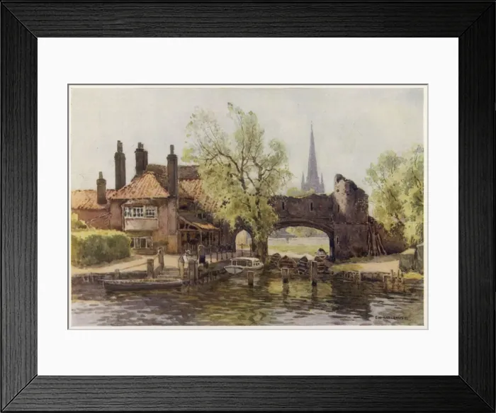 Framed Print : Norwich Pulls Ferry Framed Print : Norwich Pulls Ferry